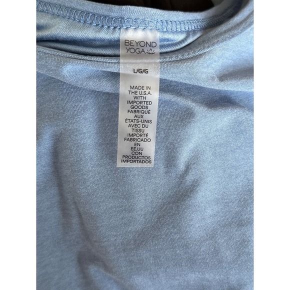 BEYOND YOGA Women's Featherweight Flutter Tank – Size L – Sky Blue – NWT – SOLD - Picture 6 of 6